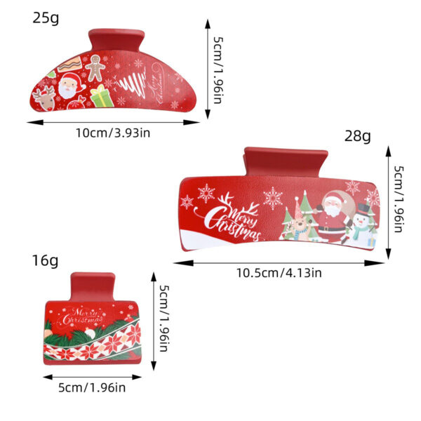 oly-ae052f4141bf9700818273e97dd16ab5 Wholesale Plastic Santa Claus Hair Clips for Christmas Party Decorative Hair Accessory Boutique Resale