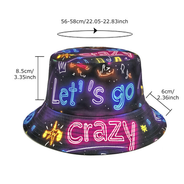 Wholesale Crown Pattern Bucket Hat Unisex Sun Protection Double Sided Birthday Party Hat