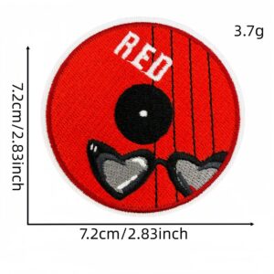 Red series cloth sticker 17#