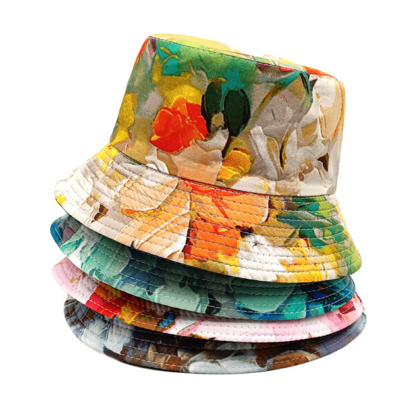 oly-ae0b8a025012e9931baa7428552b7c21 Wholesale Chic Double Sided Floral Bucket Hat Sunscreen Fashion Accessory for Outdoor