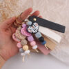 Wholesale Be Kind Heart Silicone Keychain Bag Charm Car Key Accessory Gift