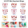 oly-ae1c6361f51755feb043928bb709ce2d Wholesale 2/4/8pcs Watercolor Dessert Print Mini Cup Keychain Sticker