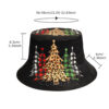 Wholesale Christmas Tree Pattern Bucket Hat Fashion Accessory Gift Boutique Resale