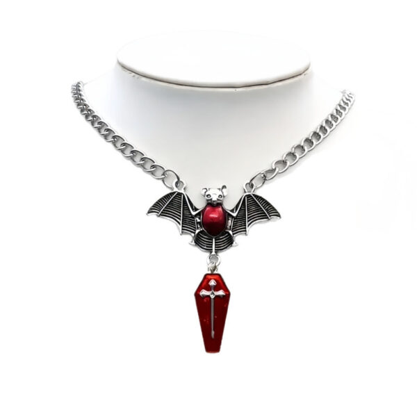 oly-ae2c085eb1c87732f3012d9ca2a2570f Wholesale Gothic Hip Hop Bat Cross Pendant Necklace Zinc Alloy Jewelry Accessory for Women and Girls