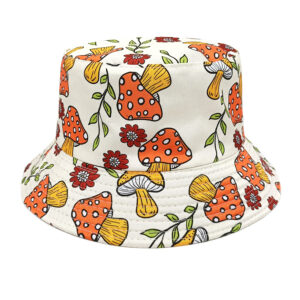 oly-ae33a3e470ff1f841c3ee0ec4ae116f4 Wholesale Cartoon Mushroom Pattern Fisherman Hat Sunscreen Foldable Unisex Fashion Accessory