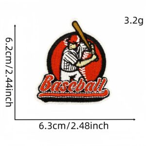 Cartoon baseball cloth sticker 3 #
