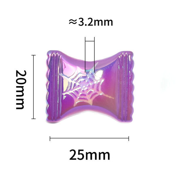oly-ae70ac2264aa15606e2d202d02c4d52a Wholesale Acrylic Halloween Bat Skull Candy Beads for Phone Chain Bag Charm Gift