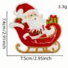 Wholesale Ivory White Christmas Embroidery DIY Patch for Sweater Scarf Bag Decoration