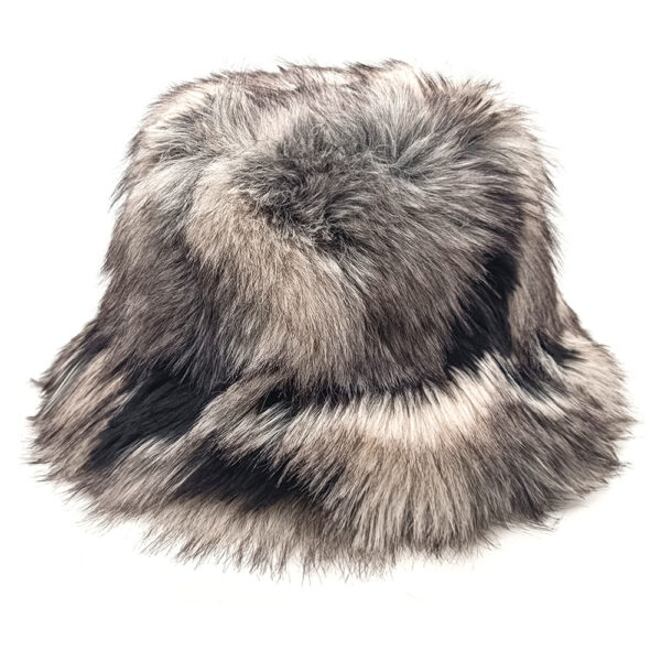 Wholesale Gradient Faux Fur Bucket Hat Winter Warm Fashion Accessory Gift for Women