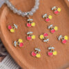 oly-ae96646096d7fc14feb91cb1cc2dd3bd Wholesale Cherry Food Play Pendant Yellow Alloy Jewelry Accessory for DIY and Boutique Resale