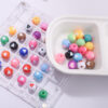 oly-ae9f31d8afae05f047f70907755fb138 Wholesale Light Luxury Style Acrylic Heart Beads 12mm Mixed Colors DIY Jewelry Accessory for Everyday Wear or Gift