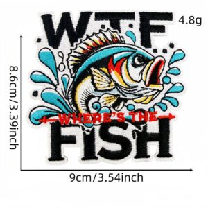 Fishing themed cloth stickers 3 #