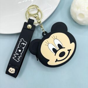 Coin purse-mickey (leather cord style)