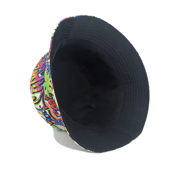oly-aeb403df5b98e6f416d5d60950487c07 Wholesale Graffiti Print Fisherman Hat Casual Sun Hat for Outdoor Daily Wear