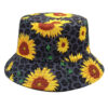 oly-aeb444dc5266f2665b3f7b6f9df4e7c3 Wholesale Reversible Sunflower Print Bucket Hat Sun Protection Fashion Accessory for Daily Wear