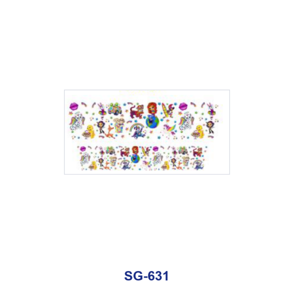 Wholesale 8pcs Whimsical Childlike Cartoon 3oz Cup Stickers Wrap OLY Exclusive