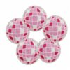 Wholesale Cartoon Pink Planet Plaid Embroidery Patch Fashion Decorative Iron-On Accessory for DIY Gift