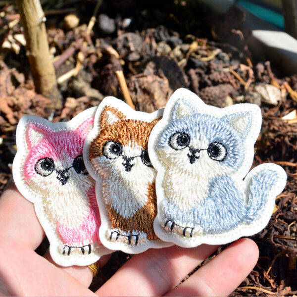 oly-aeed9b76801064bb3c1981b5babe7fa5 Wholesale Chic 3D Embroidered Cat Patch Polyester DIY Fashion Accessory for Towels and Clothing
