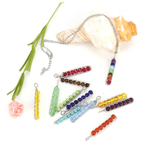 Wholesale Handmade Crystal U Shaped Pendant Necklace Alloy Chain Fashion Accessory