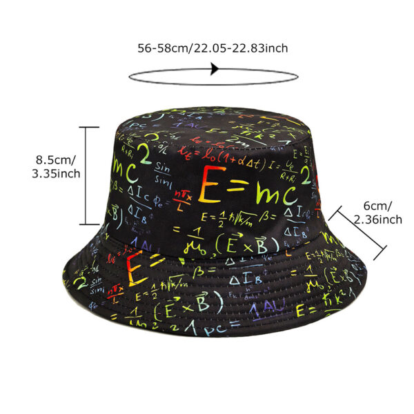 Wholesale Casual Number Pattern Fisherman Hat Sun Protective Unisex Hat for Outdoor Activities