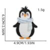 oly-aefd5d117b2257df438920c4a9597fd7 Wholesale Christmas Themed Embroidery Patches - Cartoon Deer and Snowflake Design - Polyester Thread, for Socks, Gift Accessory