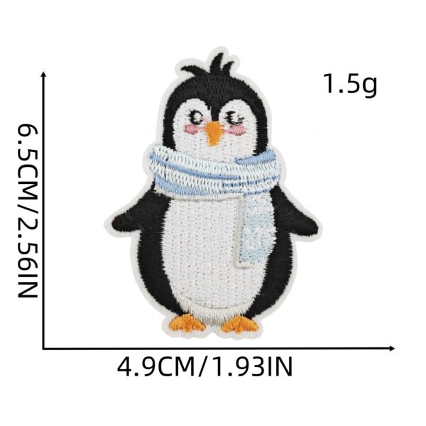 oly-aefd5d117b2257df438920c4a9597fd7 Wholesale Christmas Themed Embroidery Patches - Cartoon Deer and Snowflake Design - Polyester Thread, for Socks, Gift Accessory