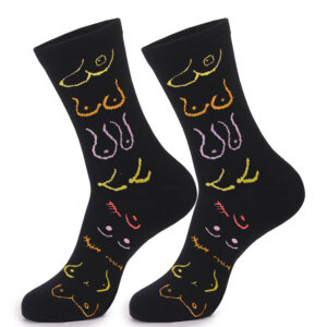 oly-af034465ff6d33a0cfec6d3ed160599a Wholesale Black Chest Print Casual Socks Fashion Accessory for Party Gift Boutique Resale