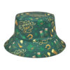 Wholesale Clover Print Bucket Hat Double Sided Sun Protection Hat for Women Casual Outdoor Travel