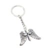 oly-af179ac88000f70c5616e18e84d9ddf6 Wholesale Punk Vintage Angel Wings Cross Keychain Pendant, Zinc Alloy Fashion Accessory for Bags