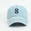oly-af234e06733941ac5c4b6908aa8cb2b2 Wholesale Trendy English Letter Embroidered Denim Baseball Cap Adjustable Black Hat Boutique Resale Gift