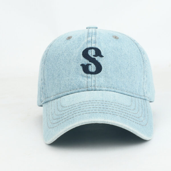 oly-af234e06733941ac5c4b6908aa8cb2b2 Wholesale Trendy English Letter Embroidered Denim Baseball Cap Adjustable Black Hat Boutique Resale Gift