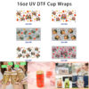 oly-af400b72ba9189842eef3b31f45a097f Wholesale 5pcs Watercolor Floral Print Handbag Vibrant Wildflower Leaf Mixed Fashion Graphic 16oz Cup UV DTF Wraps