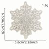 oly-af4387726167483d71c0e8c868edbadf Wholesale Embroidered Christmas Snowflake Cloth Patch - Decorative Clothing Accessory for Adults