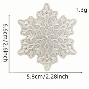 Snowflake cloth sticker 3 #
