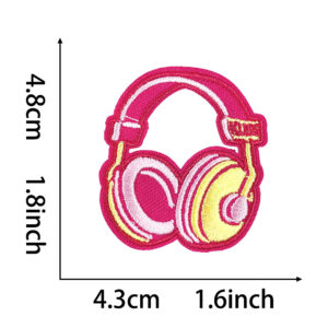 Hot melt glue*pink*headphones