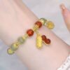 oly-af5788fb51f99fe2f23c94ba81482872 Wholesale Glass Glazed Bracelet Modern Chic Jade Rabbit Design Gift for Girlfriend