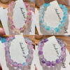 oly-af5cf28ed620a7f5d5719d1e637431d7 Wholesale Crushed Glass Bead Bracelet TwoColor Ice Transparent for Kids Jewelry Accessory