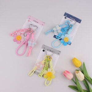 oly-af75ae295b1ebb11baf90d5e370251a2 Wholesale Lolita Fresh Sweet Face Star Bow Keychain with Pearl Tassel Decorative Accessory