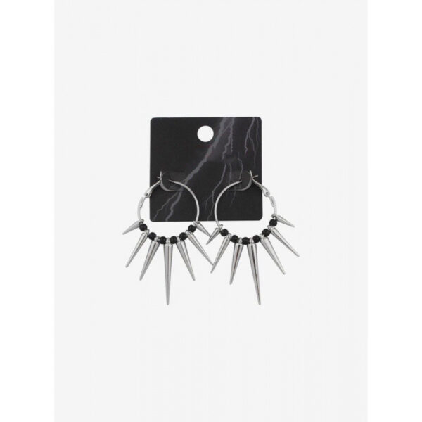 oly-af78816ee40c7f5b7d33e09dede5e69a Wholesale Punk Gothic Spike Earrings for Men Women Geometric Hoop Design Alloy Handmade Jewelry Accessory