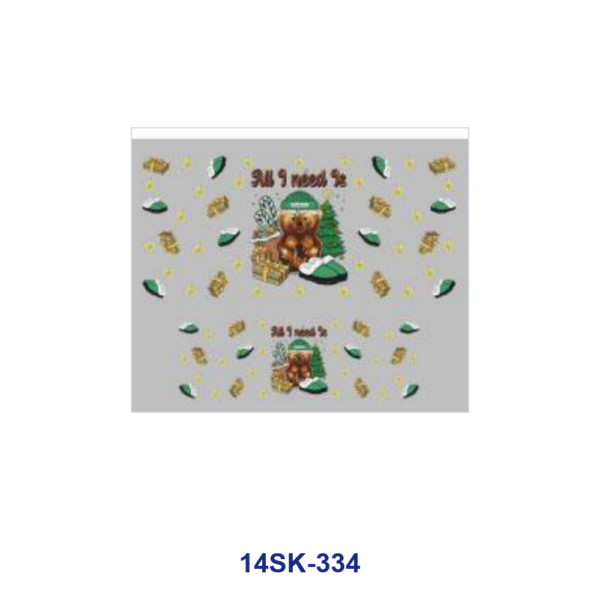 oly-af8fbc63e14bf2c6782b683f271da49f Wholesale 2/4/8pcs Christmas Bear Theme Mini Cup Keychain Sticker