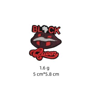 16# Black girl Hot Melt Adhesive cloth stickers