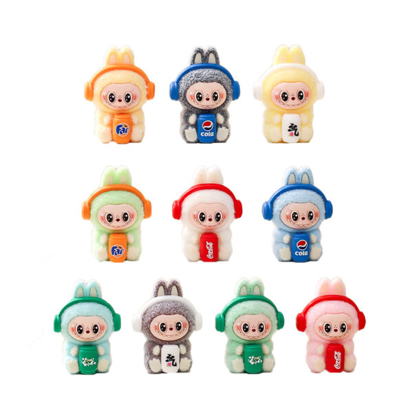 Wholesale Trendy Resin Bunny Figurine Set 10 Styles DIY Craft Accessory Desktop Decoration Gift