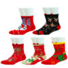 Wholesale Christmas Cartoon Socks Cute Santa Reindeer Pattern for Women Gift Boutique Resale