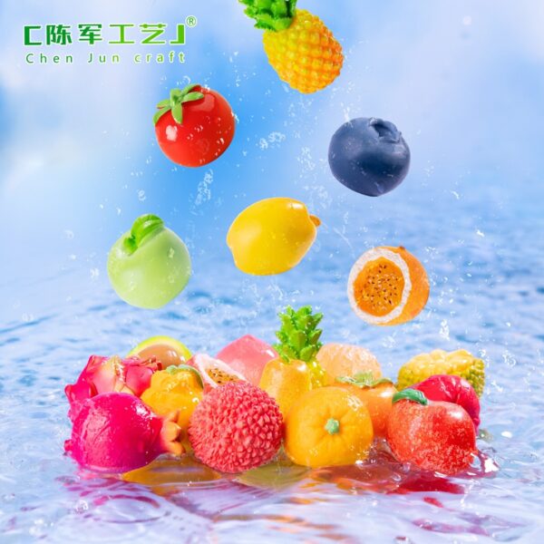 Wholesale Cartoon Fruit Miniature Resin Decorative Accent Gift for Resale