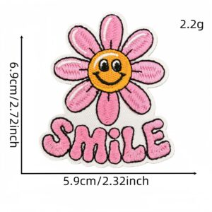 Pink english cloth sticker 4#