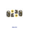 oly-b0055de6490725a01992f25bc28502b7 Wholesale 5pcs Sketch Art Lady Portrait Rose Sunflower Butterfly Star Checker Border Mixed Decor Prints 16oz Cup UV DTF Wraps