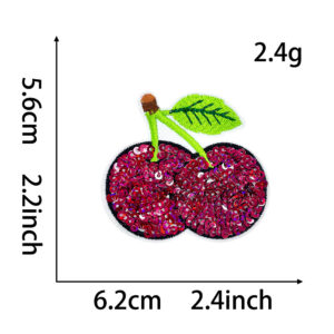 Hot melt adhesive backing * sequin embroidery * cherry blossom