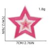 oly-b0103c075a334cffecb5f465c078ce72 Wholesale Pink Bow Embroidered Patch with Heart Design for Clothing Decoration Fashion Accessory