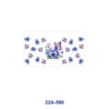 oly-b01f03584e2b9fa34722ce77eee61723 Wholesale 5pcs Dreamy Watercolor Butterfly Border Rose Sunflower Violet Daisy Mixed Bloom Decor Prints 16oz Cup UV DTF Wraps
