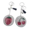 Wholesale Rhinestone Strawberry Keychain Bag Charm Fashion Accessory For Party Gifts
